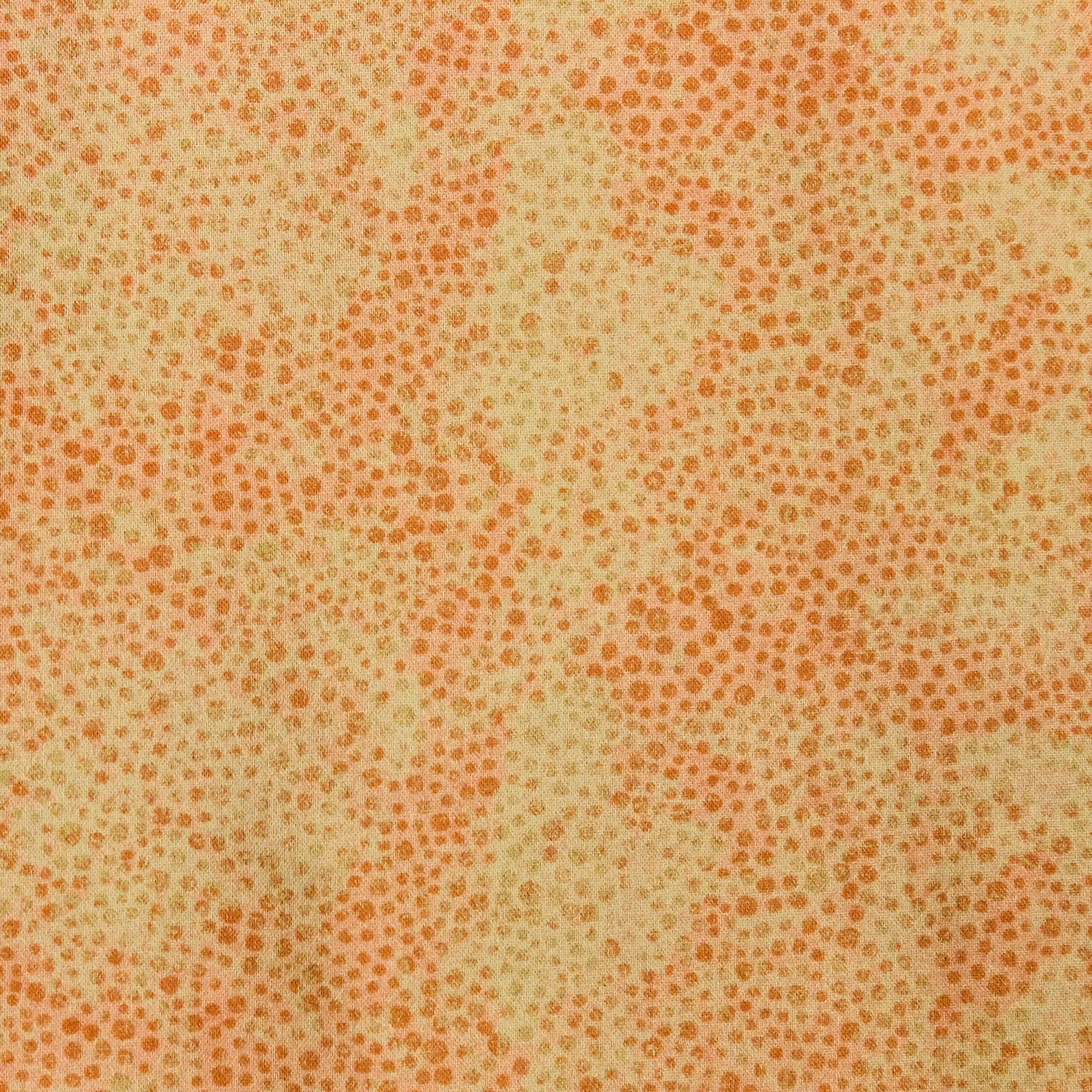 Katoen geel met bolletjes